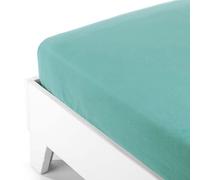 Caleffi 74476 Flanella Tinta Inferiore Lenzuolo per Matrimoniale Letto, Anice