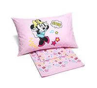 Caleffi 75967 Cotone Disney Minnie Happy Completo Lenzuola per Singolo Letto, Multicolor