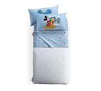Lenzuola Caleffi Topolino singolo completo letto Disney Mickey Mouse cotone 100%