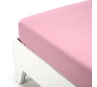 Caleffi 76516 Jersey Inferiore Lenzuolo per Matrimoniale Letto, Rosa
