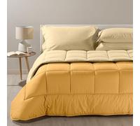 Caleffi 78187 Cotone Bicolor Trapunta per Singolo Letto, Giallo Sole