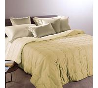 Caleffi 78958 Microfibra Mia Calduccia Coperta Mezza Stagione per Matrimoniale Letto, Vaniglia (14365)