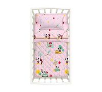 Caleffi 79606 Cotone Disney Minnie&Mickey Copriletto Primaverile, Rosa