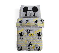 Caleffi 80017 Cotone Disney Mickey Relax Trapunta per Singolo Letto, Taglia Unica (14974)