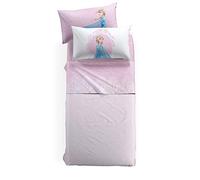 Caleffi 80074 Cotone Disney Frozen Natura Completo Lenzuola per Singolo Letto, Multicolor