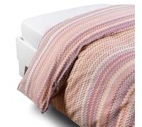 Caleffi 80317 Cotone Textile Sacco Completo Copripiumino per Singolo Letto, Rosa