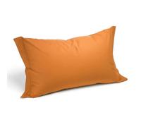 Caleffi 8635, Cotone Tinta Unita Coppia Federe per Standard Letto, Arancio