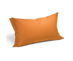 Caleffi 8635, Cotone Tinta Unita Coppia Federe per Standard Letto, Arancio