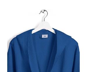 Caleffi Accappatoio a Nido D'ape con Cappuccio Puro Cotone Polo S36