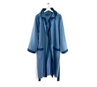 Caleffi Accappatoio Bicolor Uomo Donna Microfibra Blu - Taglia XL