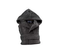 Caleffi Accappatoio in Cotone Antracite Stripe - 73849