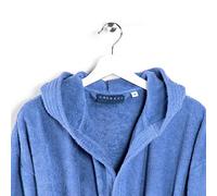 Caleffi Accappatoio Minorca Junior Unisex con Cappuccio Spugna 100% Cotone 400gsm Taglia 10-12 Blu