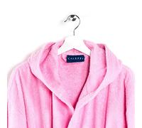 Caleffi - Accappatoio MINORCA per Bambini Unisex con Cappuccio, in Spugna 100% morbido Cotone idrofilo 400gsm, Lavabile in Lavatrice 40° + Asciugatrice, Taglia 4-6 anni Colore CONFETTO