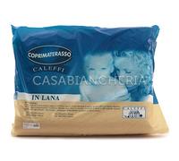 Caleffi Agnellino Coprimaterasso, Pura lana vergine , Unica, Piazza e Mezza, 70481 , Caleffi