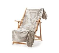 Caleffi Alviero Martini by Telo Mare in Spugna di Puro Cotone Art. Geo Classic, Beige, Cm. 90 x 180