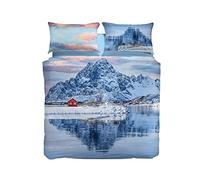 Caleffi Artic Completo Copripiumino, Cotone, Unica, Matrimoniale, 1004041, Sogni di Viaggio