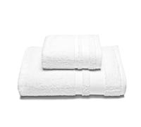 Caleffi Asciugamano con Ospite in Cotone Minorca Bianco - 1000516