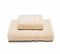 Caleffi Asciugamano con Ospite in Cotone Minorca Crema - 1000508