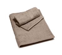 Caleffi - Asciugamano con Ospite Minorca | Massima Assorbenza | Coloranti Atossici Certificati | Design Italiano dal 1962 | Pratici per Ogni Occasione, Tortora, Standard, Cotone