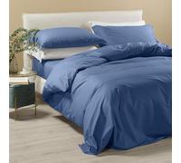 Caleffi | Completo Copripiumino Completo Copripiumino Matrimoniale Percalle Dreaming, in Percalle, Colore Avio, Matrimoniale - 100% Cotone