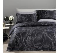 Caleffi Completo Copripiumino In Raso Di Cotone Geo Night Matrimoniale letto due piazze Alviero Martini 1A Classe Col. Nero