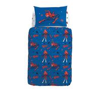 Caleffi Completo Copripiumino Lenzuola Letto Marvel Spider Man Spidey in Cotone Singolo Una Piazza