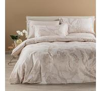 Caleffi Completo Copripiumino Matrimoniale 1a Classe Art. Geo - Raso di Cotone Made in Italy - Sacco copripiumino + Lenzuolo con Angoli + 2 Federe (Bianco)