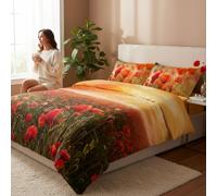 Caleffi Completo copripiumino MATRIMONIALE 250x200+40 Art. CAMPO DI PAPAVERI