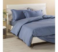 Caleffi - Completo-copripiumino Raso Tinta Unita Matrimoniale Avio