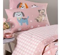 Caleffi Completo Lenzuola Cotone Cuccioli Singolo Kids (ROS)