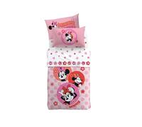 Caleffi Completo Lenzuola In Cotone Minnie Flowers Singolo Warner Bros