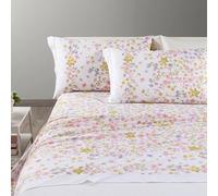 Caleffi Completo Lenzuola In Cotone Provenza Matrimoniale Rosa Fior Di Cotone