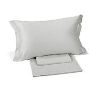 Caleffi COMPLETO LENZUOLA MATRIMONIALE CLASS IN RASO COTONE TESSUTO SELEZIONATO (Grigio)