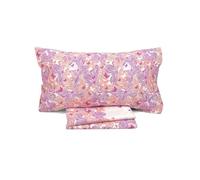 Caleffi Completo Lenzuola Matrimoniale Lago Colore Fucsia Puro Cotone