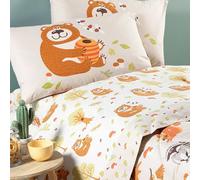 Caleffi Completo Lenzuola Singolo in cotone Art. Boschetto lenzuolo superiore 155x280 + 1 federa 50x80 + lenzuolo inferiore 90x200 - Col. Naturale