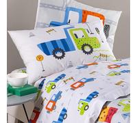 Caleffi Completo Lenzuola Singolo in cotone Art City Car lenzuolo superiore 155x280 + 1 federa 50x80 + lenzuolo inferiore 90x200 - Col. Grigio