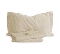 LENZUOLA COMPLETO FLANELLA DI COTONE 100% CALEFFI TINTA UNITA MATRIMONIALE