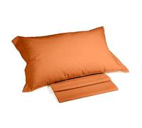 Caleffi - Completo Letto 100% Cotone Composto da Lenzuola Una Piazza e Mezza 190x285 + 1 Lenzuolo con Angoli Coprimaterasso Una Piazza e Mezza 130x200 per Materasso Alto 28 cm + 1 Federa Cuscino 50x80