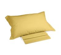 Caleffi - Completo Letto 100% Cotone Composto da Lenzuola Una Piazza e Mezza 190x285 + 1 Lenzuolo con Angoli Coprimaterasso Una Piazza e Mezza 130x200 per Materasso Alto 28 cm + 1 Federa Cuscino 50x80