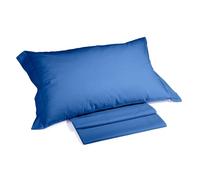 Caleffi - Completo Letto 100% Cotone Composto da Lenzuola Una Piazza e Mezza 190x285 + 1 Lenzuolo con Angoli Coprimaterasso Una Piazza e Mezza 130x200 per Materasso Alto 28 cm + 1 Federa Cuscino 50x80