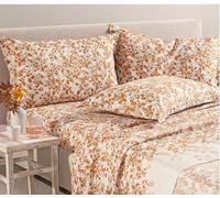 Caleffi Completo letto lenzuola matrimoniale due piazze Chiara variante ambra PrimaNatura