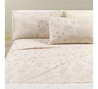 Caleffi Completo Letto Matrimoniale 100% Cotone Morbido - Lenzuolo Sotto con Angoli 180x200x25 cm, Lenzuolo Sopra 240x280 cm, 2 Federe 50x80 cm (Tokyo)