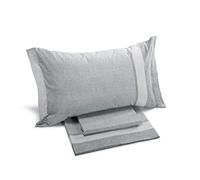 Caleffi - Completo Letto Matrimoniale con Lenzuola Matrimoniali Cotone 100% 240x280, Lenzuolo con Angoli Matrimoniale Coprimaterasso Sotto 180x200 per Materasso Alto 25cm, 2 Federe Cuscino Letto 50x80