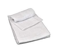 Caleffi Coppia Spugna Asciugamani 1+1 (ospite+Asciugamano) col. Bianco