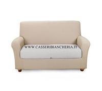 Caleffi Copri Divano Elasticizzato Naturale 1 Posti Melange in Cotone - 51215