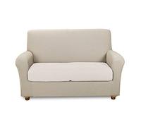 Caleffi Copri Divano Elasticizzato Panna 2 Posti Melange in Cotone - 54030