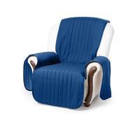 Caleffi - Copridivano 1 Posto con Braccioli - Telo Imbottito Trapuntato in Microfibra Anallergica per Divani a Seduta 60cm - Telo Copridivano Morbido e Leggero - Copri Divano Lavabile 55x110cm