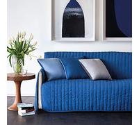 Caleffi Copridivano 2 Posti Pagoda Blu in Microfibra Pagoda No Stiro - 62176