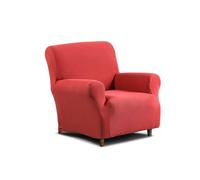 Caleffi - Copridivano Elasticizzato in Cotone, Copripoltrona 1 Posto con Braccioli per Poltrone con Schienale Alto Fino a 110 cm, Copri Divano Aderente alla Forma dei Divani Sfoderabile e Lavabile 40°