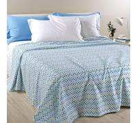 Caleffi Copriletto 1 Piazza e Mezza Non Trapuntato, Optical Art, 50% Cotone 50% Poliestere, 220x260cm, Arancio, 1006804